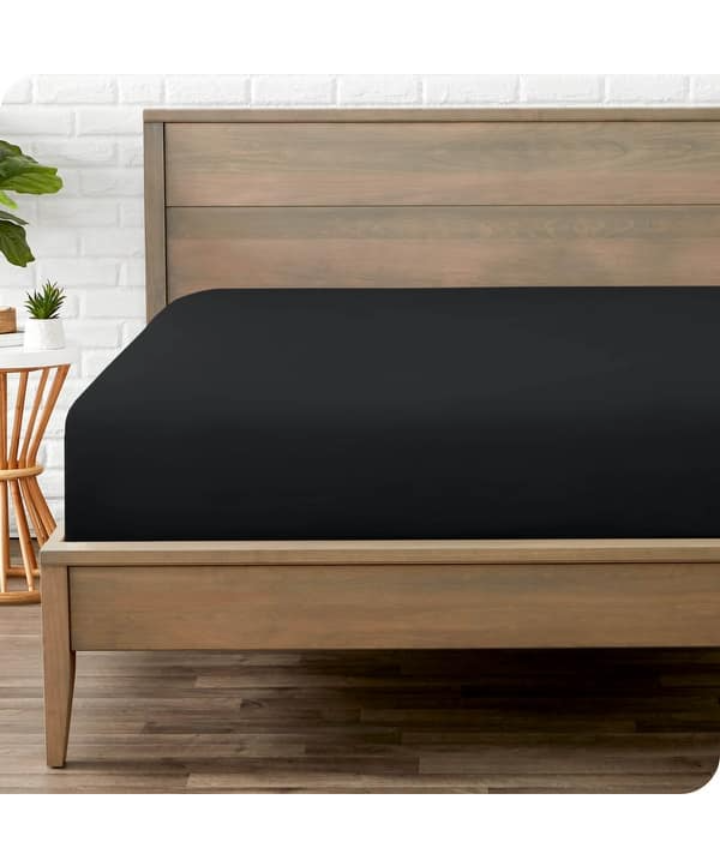 Jersey Bed Fitted Sheet - Black