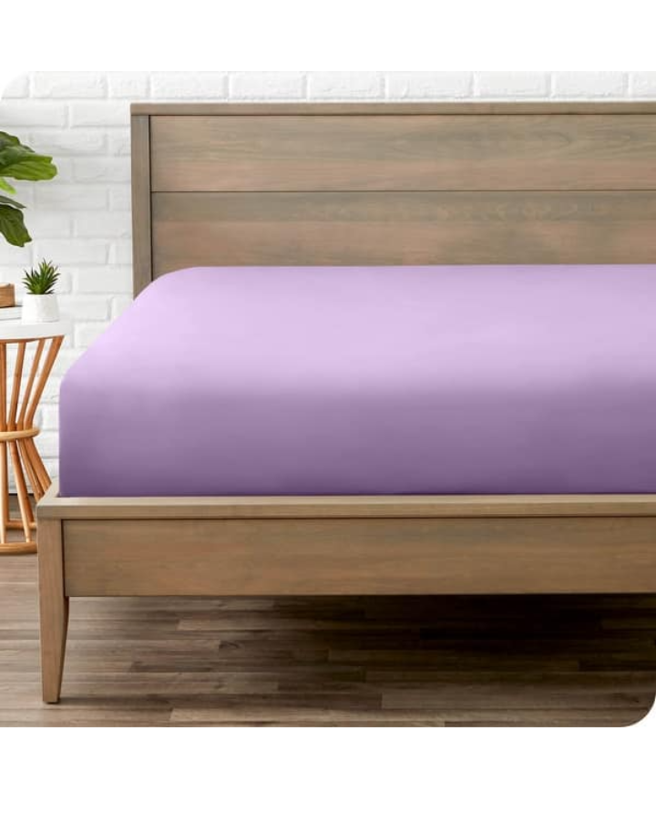 Jersey Bed Fitted Sheet - Light Purple