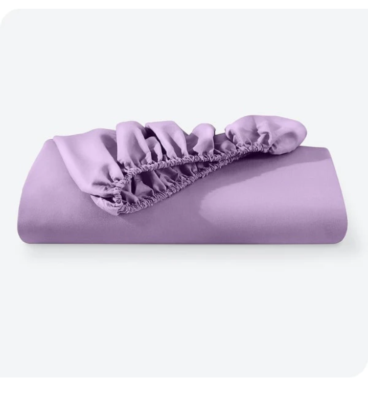 Jersey Bed Fitted Sheet - Light Purple