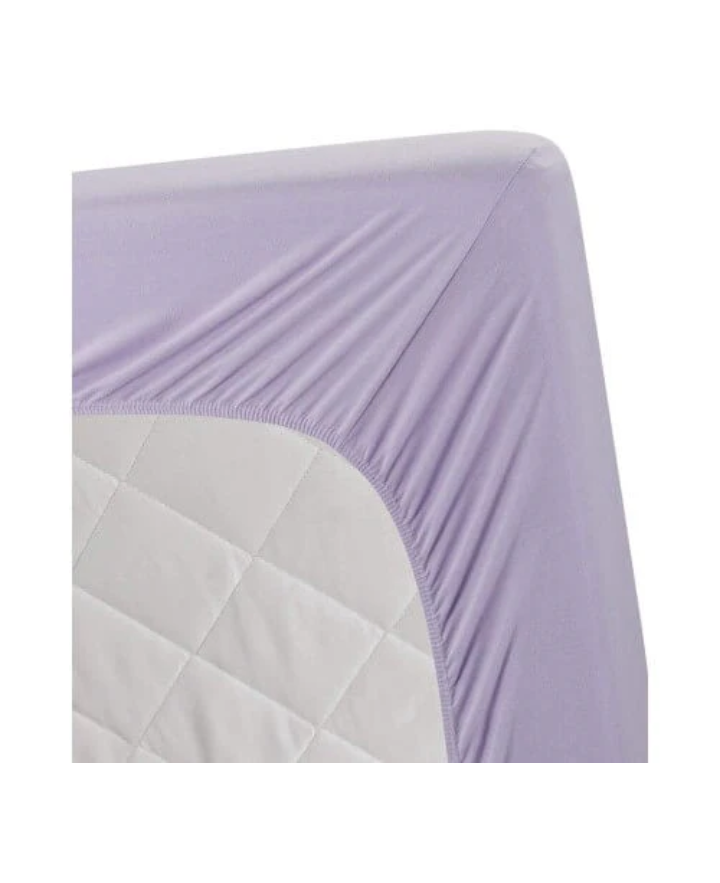Jersey Bed Fitted Sheet - Light Purple