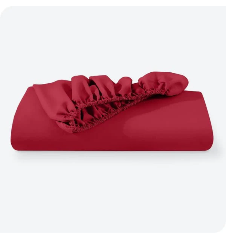 Jersey Bed Fitted Sheet - Red