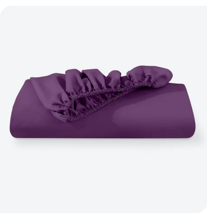 Jersey Bed Fitted Sheet - Purple