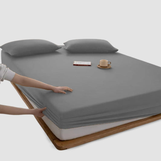 Jersey Bed Fitted Sheet - Grey