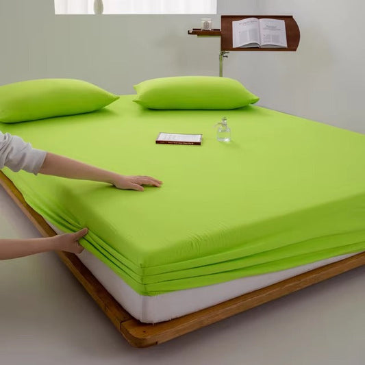 Jersey Bed Fitted Sheet - Light Green