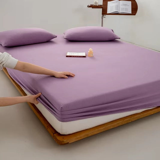 Jersey Bed Fitted Sheet - Light Purple