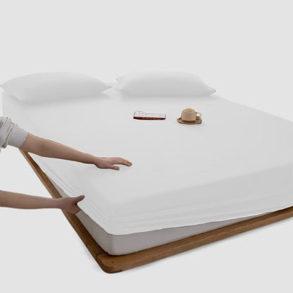 Jersey Bed Fitted Sheet - White