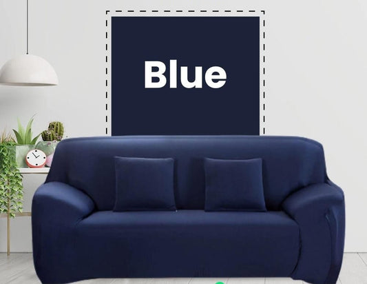Jersey Sofa Cover - Blue