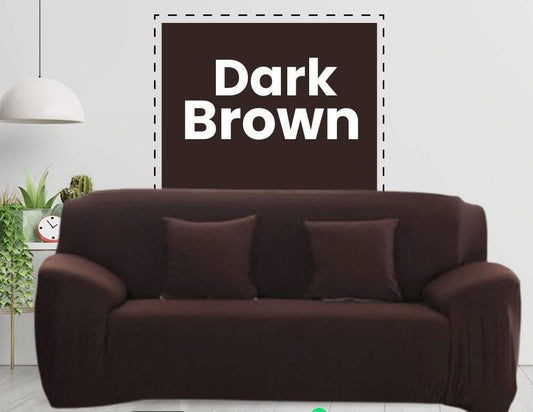 Jersey Sofa Cover - Dark Brown
