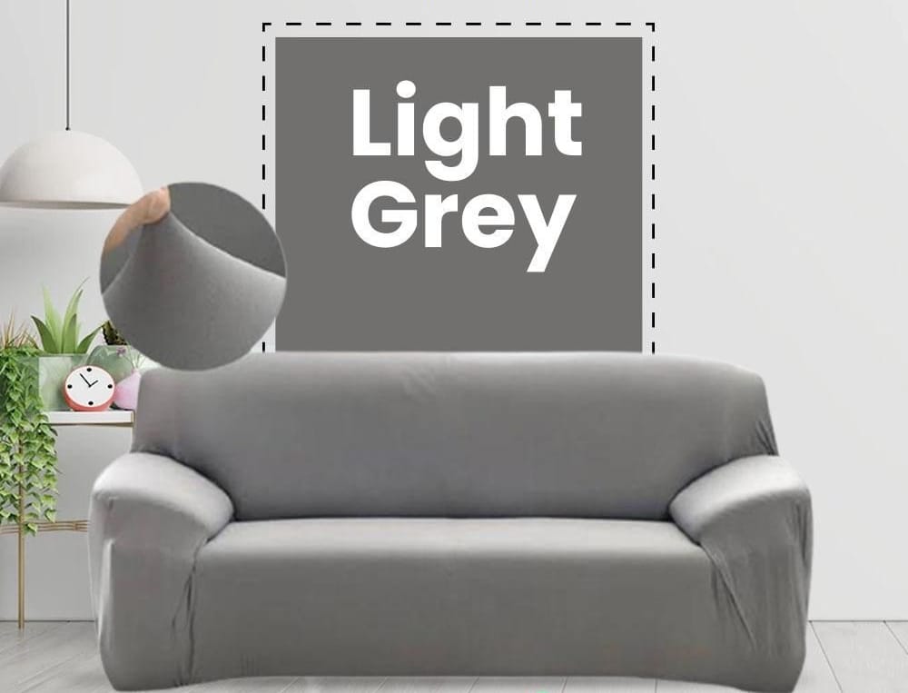 Jersey Sofa Cover - Light Grey