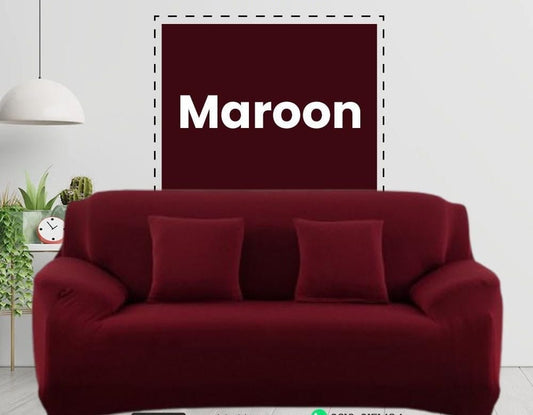 Jersey Sofa Cover - Maroon