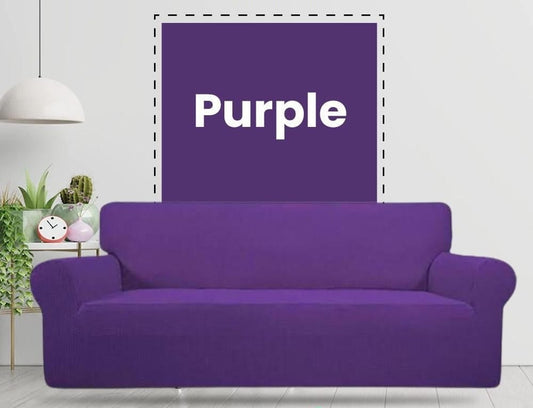 Jersey Sofa Cover - Purple