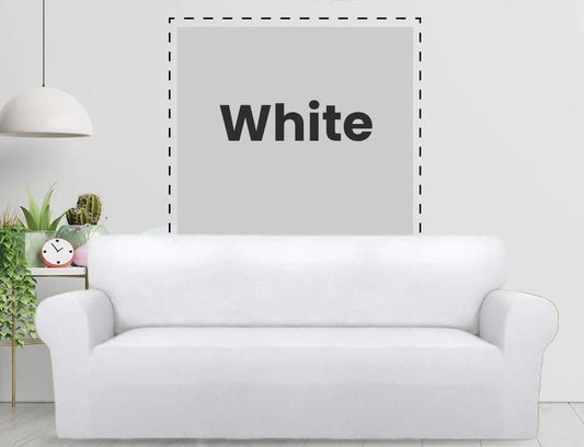Jersey Sofa Cover - White