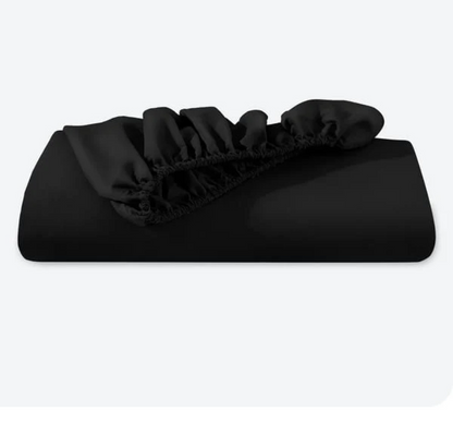 Jersey Bed Fitted Sheet - Black
