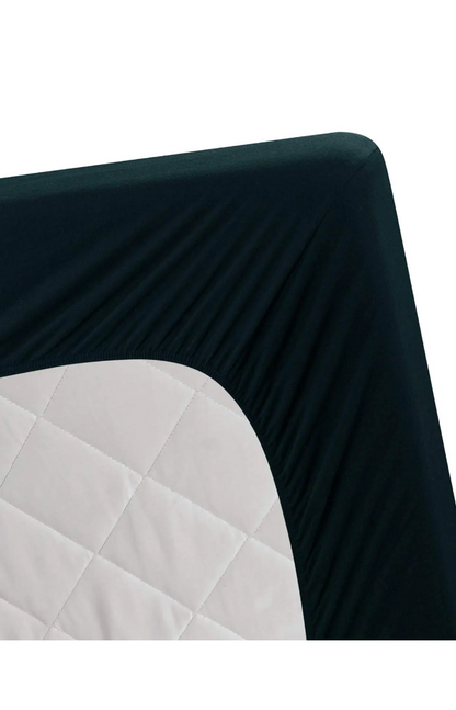 Jersey Bed Fitted Sheet - Black